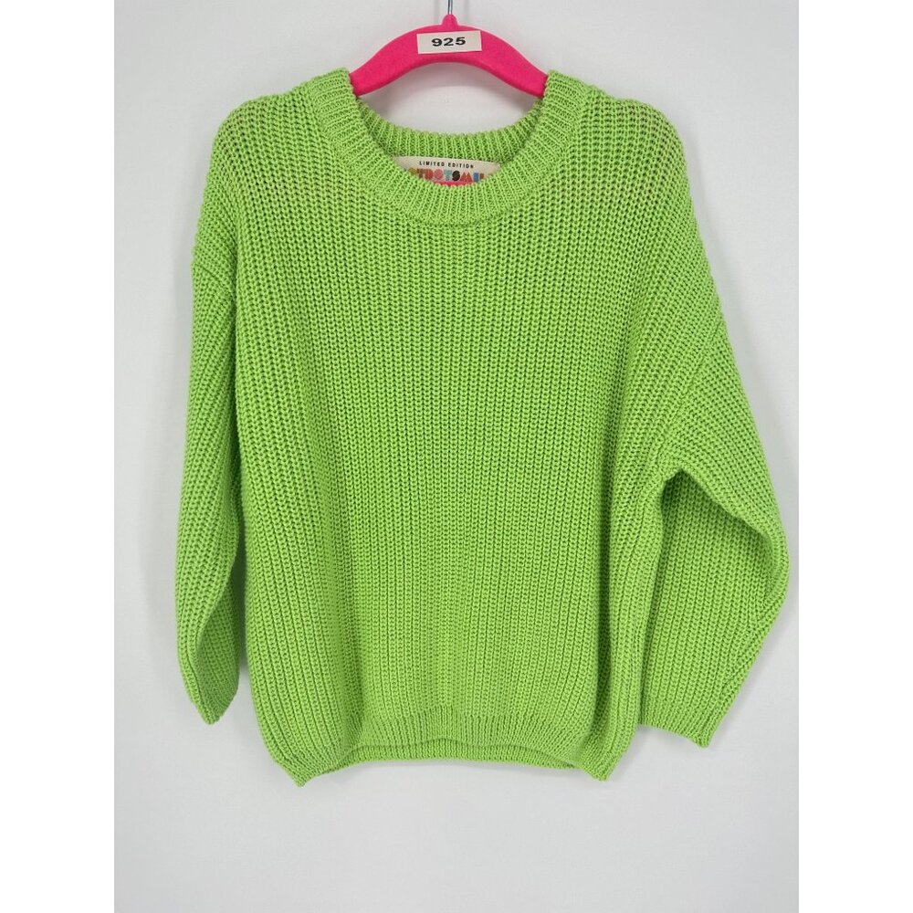 DotDotSmile Girls Long Sleeves Green Knit Sweater Size 3/4 New with Tags